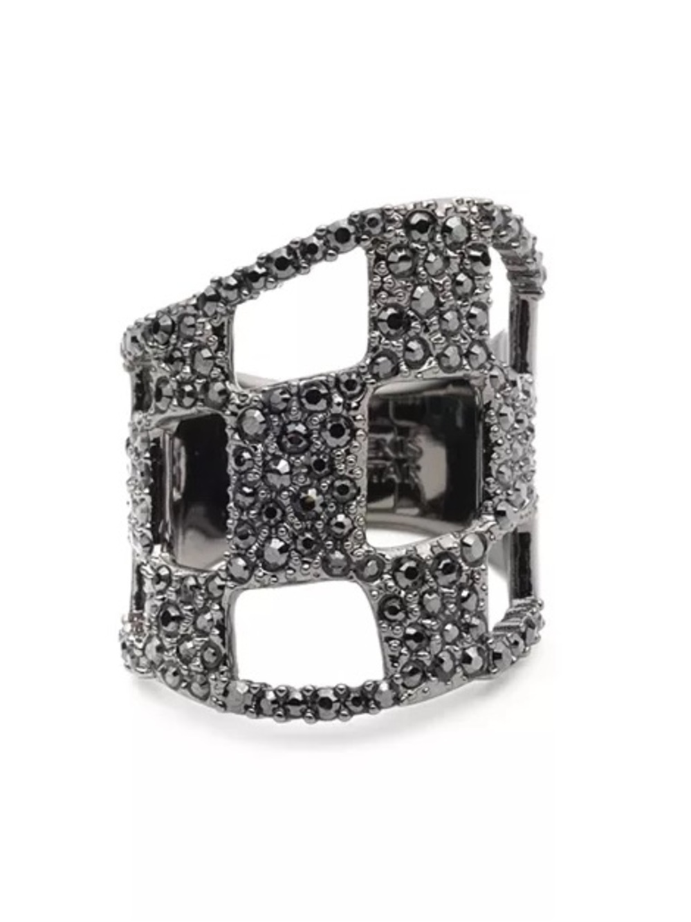 ALEXIS BITTAR Pavé Checkerboard Ring